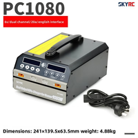 Chargeur d'équilibrage double canal LiPo/LiHV SKYRC PC1080 1080W 20A 6Sx2 avec synchronisation maître-esclave pour drones agricoles et industriels