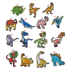 Noda Iron on Embroidered Cute Cartoon Dinosaur Patches for Kids Clothes Bag Decoration - Product Image 1