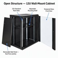 Armoire réseau murale 19 pouces 12U en acier laminé à froid, coffret serveur intérieur, fabrication de tôlerie, OEM personnalisé
