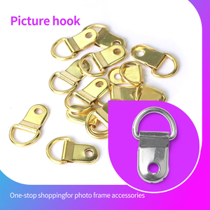 CJ055 TS-K027 Metall Silber Goldfarben Fotorahmen D-Ring Aufhänger Leinwand-Aufhänger Bilderrahmen-Hardware Zubehör - Product Image 1