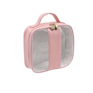 Vente en gros Trousse de maquillage transparente personnalisée imperméable pliable pour femmes Trousse de toilette transparente - Product Image 2