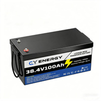 Batterie de moteur hors-bord OBM 38,4 V 100 Ah, pack de batteries pour bateau électrique marin LiFePO4 Lithium avec surveillance Bluetooth, stock EU US AU CA