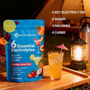 6 Elektrolit Esensial Suplemen Kesehatan Multifungsi OEM Label Pribadi Suplemen Herbal dengan Buah Asli <span class=keywords><strong>Keto</strong></span> & Vitamin C - Product Image 4