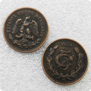 Monete Commemorative in Stile Antico da 2, 5, 10, 20 Centavos del Messico - Product Image 4