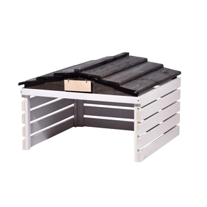 Abri de voiture pliable moderne et simple pour garage et usage domestique - Utilisation en jardin, imperméable, durable, construction en bois naturel - Product Image 1