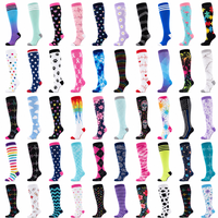 Chaussettes de compression unisexes CMAX en nylon et coton, tricotées, colorées, écologiques, pour le sport, avec logo personnalisé, nouveau design, haute qualité, vente en gros