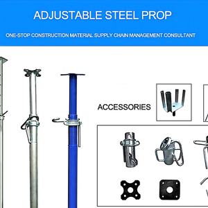 Construction Accessoires Réglables En Acier Utilisé Manchon-écrou Télescopique En Métal Etais Métallique Pour La Construction - Product Image 4
