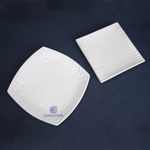 Produttore di alta qualità 16 pezzi di stoviglie in ceramica set di piatti bianchi per ristoranti di forma quadrata piatti per <span class=keywords><strong>la</strong></span> cena - Product Image 5