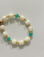 Accessoires personnalisés en laiton et coquillages naturels : boucles d'oreilles, bracelets, colliers