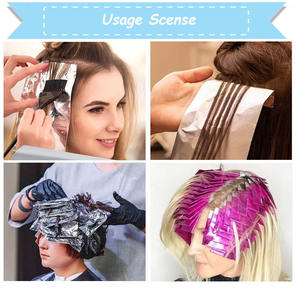 ورق فويل ملون منبثق لصالونات الشعر منقوش لتسليط الضوء على المختبر الخاص ، ورق فويل مطبوع فضي - Product Image 5