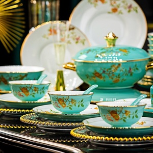Assiettes et services de vaisselle en céramique de Jingdezhen, assiettes de table en porcelaine blanche, bols blancs de qualité supérieure Phnom Penh, vaisselle domestique pour l'inauguration de la maison - Product Image 2