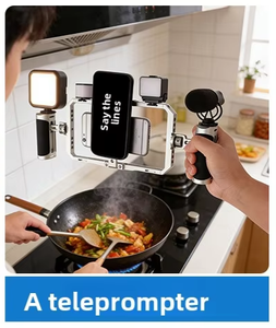 Kit vidéo mobile multifonctionnel avec support universel à dégagement rapide pour téléphone et poignée rotative, cage de lapin à attraction magnétique - Product Image 6
