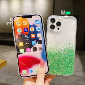 เคสโทรศัพท์มือถือพีซี TPU แวววาวทำจากเรซินอีพ็อกซี่หรูหราออกแบบมาให้เป็นแม่เหล็กกันกระแทกเคสใสสำหรับ iPhone 15 <span class=keywords><strong>PRO</strong></span> MAX - Product Image 4