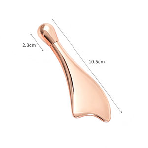 Masajeador Facial y Ocular de Aleación de Zinc con Doble Punta, <span class=keywords><strong>Rodillo</strong></span> Giratorio y Raspador Gua Sha para Lifting en V, Disponible en Stock - Product Image 2