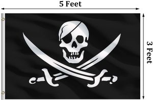 Jolly — drapeau de <span class=keywords><strong>Pirate</strong></span> <span class=keywords><strong>Pirate</strong></span>, vente en gros, 100% Polyester, taille personnalisée - Product Image 2