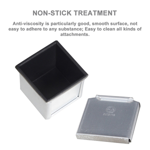 Non-Stick &amp; <strong>Easy</strong> Release Bakeware Aluminium Alloy Bread <strong>Toast</strong> Box Mold Loaf Pan with Lid for Baking Bread - Product Image 5