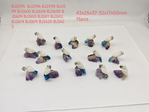 งานแกะสลักนกแก้วจากหินดิบของบราซิล - Product Image 2