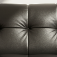 Canapé convertible en cuir véritable VONLIVA pour salon, style moderne en forme de L, canapé d'appartement entièrement noir, design nordique
