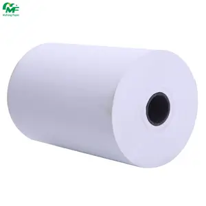 Jumbo rolo de papel térmico 400/795/875mm, produzido na china 55gsm 65gsm 70gsm, impressão em ângulo de impressão virgem, polpa de madeira revestida