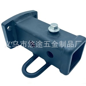 <span class=keywords><strong>Attelage</strong></span> de remorque de 2 pouces avec boucle de sécurité, attache robuste à souder avec <span class=keywords><strong>anneau</strong></span> en D pour camion, camping-car, tout-terrain - Product Image 3