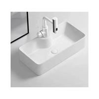 Prix avantage salle de bain toilette lavabo évier comptoir carré lavabo pour hôtel utilisant navire évier moderne en céramique 5 ans