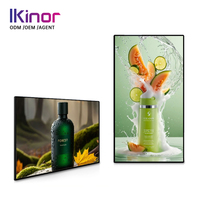 Pantalla LCD Comercial de Señalización Digital de 21.5/32/43/50/55/65 Pulgadas HD Slim para Montaje en Pared con Software CMS