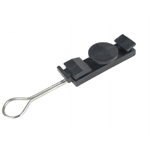 Pince de suspension FTTH S à prix d'usine pour câble à fibre optique, accessoires de câblage, pince d'extrémité en nylon protégée contre les UV avec acier inoxydable - Product Image 2