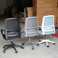 Chaise d'ordinateur confortable pour longues sessions assises, idéale pour la maison, le bureau, le dortoir, les étudiants, le bureau, les conférences, avec dossier