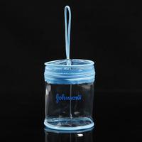 Vente en gros de sac banane en PVC transparent avec fermeture éclair et logo personnalisé emballage de stade étui cylindrique transparent boîte de rangement avec lanière portable