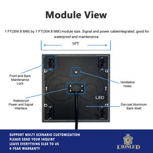 Écran LED extérieur étanche IP68 P4.76 P6.35 P9.5 pour les annonces communautaires de l'église, affichage LED - Product Image 6