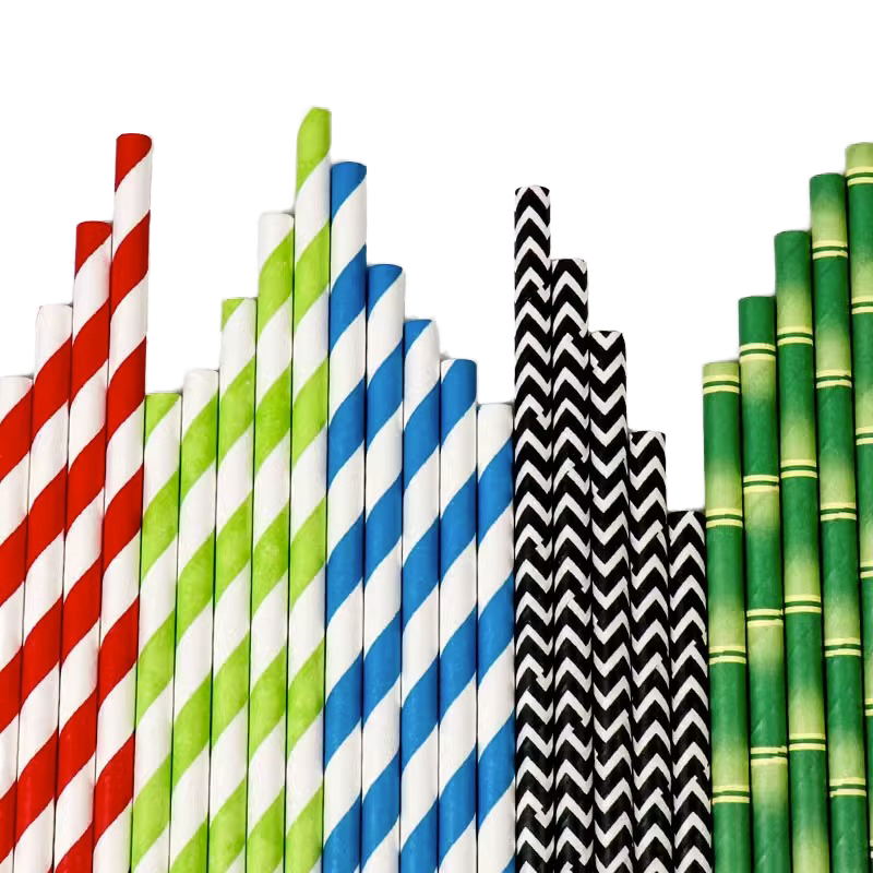 Paper Straws Biodegradable Food Grade Disposable Drinking Paper Straws