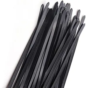 12x400mm dây đai Cáp Tie Đen đa màu Zip tự khóa Nylon quan hệ cáp