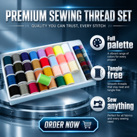 Linyu 60 Bobines de Fil à Coudre Mini et Canettes pour Machine à Coudre en Polyester Filé – Kit de Couture de Voyage