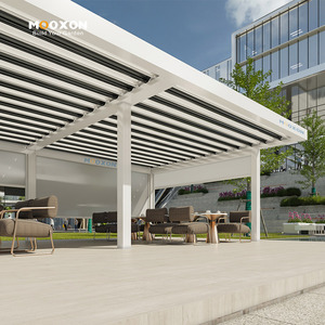 Kit Pergola in Alluminio Personalizzato con Montaggio Facile e Sistema di Lamelle a Controllo Remoto - Product Image 5