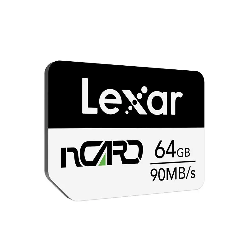 गर्म बेच Lexar TF कार्ड एनएम कार्ड 64GB 128GB 256GB के लिए Huawei मोबाइल फोन मेमोरी कार्ड