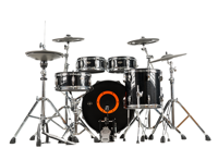 Kit de batterie électronique professionnel UNLOCK OEM CGL-ONE-B compatible Roland, avec peaux de batterie en mesh silencieuses double couche de luxe (cymbales 10-22 pouces)