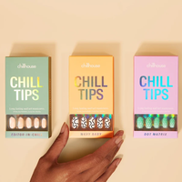 Boîtes d'Emballage en Papier pour Ongles, Boîtes de Conditionnement pour Faux Ongles, Boîtes pour Ongles à Coller