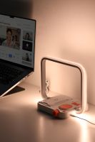 Lampe de chevet LED intelligente 3-en-1 E-sport 2025 avec contrôle tactile, élégante en plastique, solution d'éclairage USB rechargeable pour salon