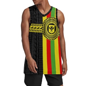 Vêtements polynésiens imprimés hawaïens personnalisés les plus vendus uniforme de basket-ball de sport décontracté pour hommes impression sur demande - Product Image 5