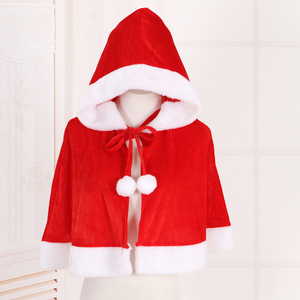 2024 Navidad Sexy adulto Cosplay capa para mujeres y niños niñas rojo Santa Claus diseño capa con sombrero de terciopelo rojo incluido - Product Image 2