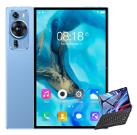 Tablet OEM de 10.1 Pulgadas con Android 13, Ultrafina, 16 GB + 512 GB, Compatible con Tarjeta SIM, Llamadas 4G, Llamadas Globales, con Teclado