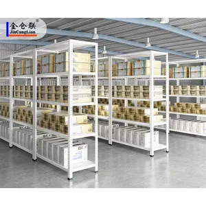 5 Tiers מתכוונן כבד Boltless מדפי מוסך מתכת מדפי יחידה עצבים אחסון - Product Image 3