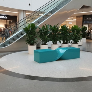 Sièges modulaires <span class=keywords><strong>en</strong></span> fibre <span class=keywords><strong>de</strong></span> verre FRP Bancs cuboïdes pour espaces urbains extérieurs Intérieur Longueur personnalisée Design <span class=keywords><strong>de</strong></span> meubles pour sièges publics à la mode - Product Image 1