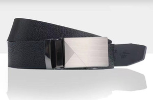 Cinturones de Cuero Sintético Resistentes para Hombre al por Mayor, con Hebilla Automática Personalizada, Color Negro, para Uso Casual y de Negocios - Product Image 2