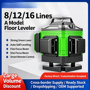 8/12/16-Line Green Laser Light High-Precision Infrared Automatic Leveling DIY Ground/Wall-Sticking Instrument - Product Image 2