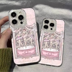 Cover per Telefono in TPU con Design Ballerina <span class=keywords><strong>Rosa</strong></span> alla Moda per <span class=keywords><strong>iPhone</strong></span> 11 12 <span class=keywords><strong>13</strong></span> 14 15 16 17 <span class=keywords><strong>Pro</strong></span> <span class=keywords><strong>Max</strong></span>, con Supporto per Telefono Incluso - Product Image 3