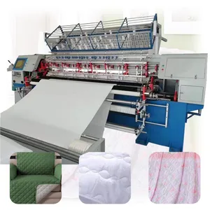 Đa kim Quilting máy đa kim khóa khâu Quilting Máy may với PLC Hệ thống điều khiển điện