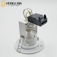 Couvercle en aluminium multicolore Projecteur résistant au feu Blanc chaud 3000K Feu résistant GU10 Led Down Lamp Encastré GU10 Downlight