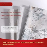 Papier peint traditionnel personnalisé, motif floral en relief, non tissé, pour salon, chambre à coucher, décoration de la maison