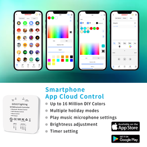Luce a strisce LED flessibile di alta qualità per auto Underglow 12V RGBIC a caccia di colore da sogno con controllo APP WiFi Design IP68 - Product Image 3